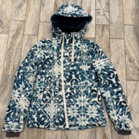Obermeyer girls youth large 14/16 green/white waterproof Winter coat MSRP $199.